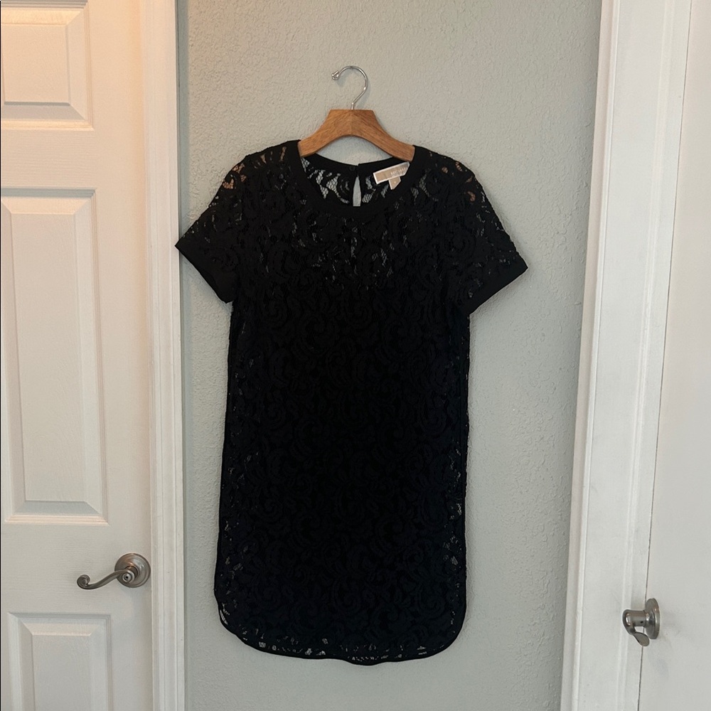 Michael Kors Black Lace Mini Dress